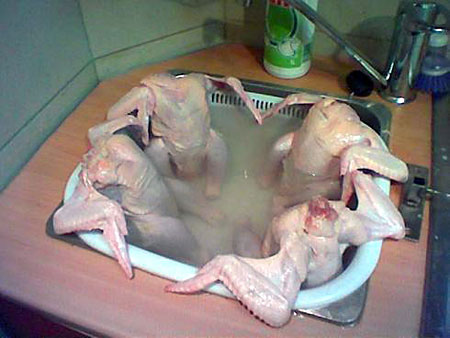 4 naked chicks hot tub