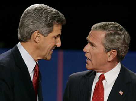 Bush en Kerry