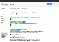 Google search voor aardling