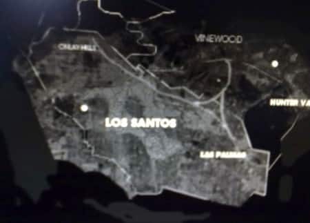 GTA V kaart van Los Santos