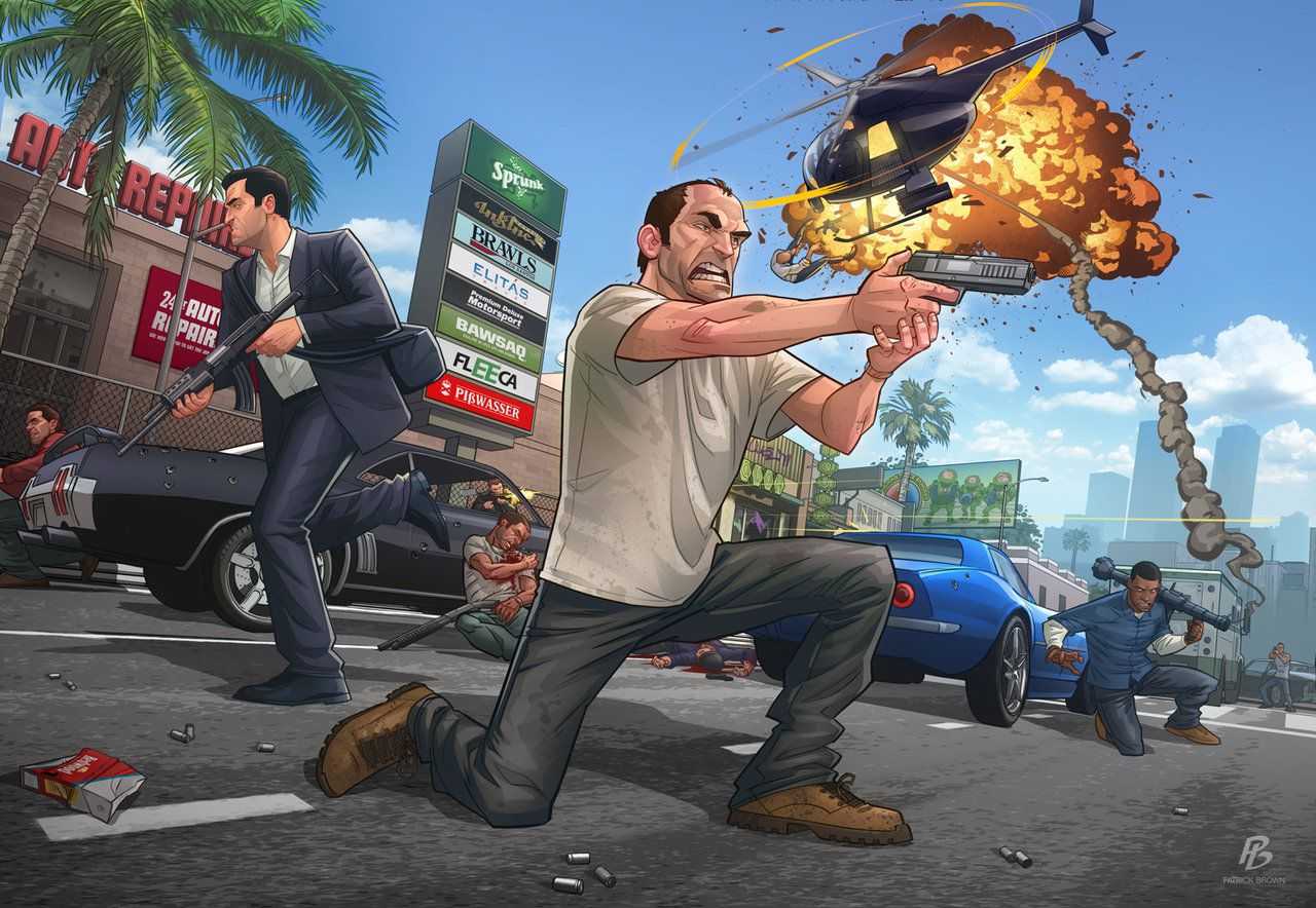 GTA V Launch Piece by Patrick Brown
