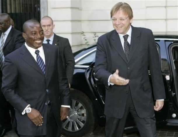 Joseph Kabila en Guy Verhofstadt