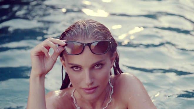 Natalie Portman is swimming