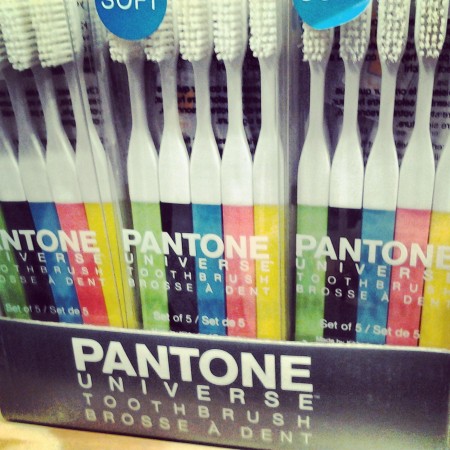 Pantone toothbrush