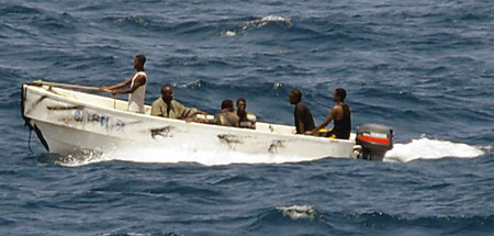Somalische piratenboot