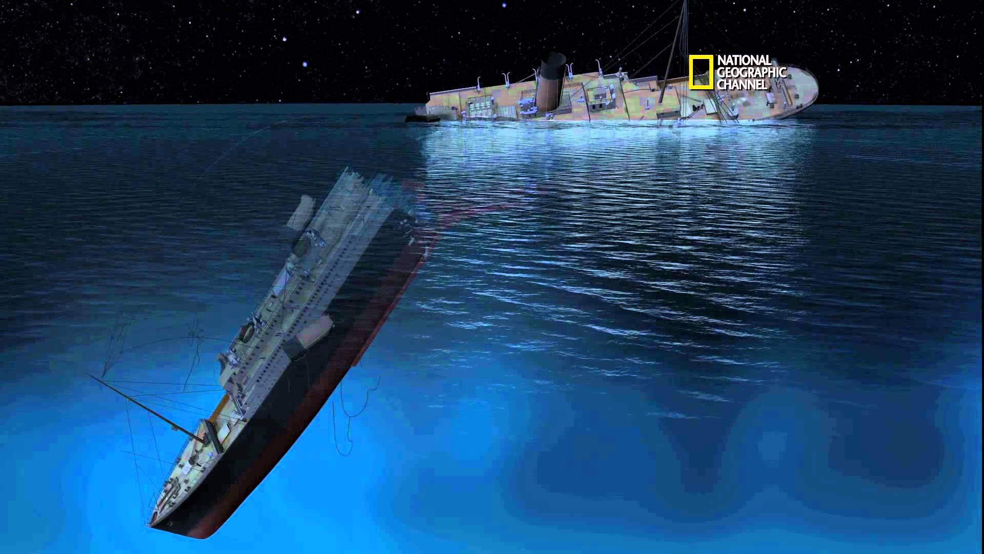 Het zinken van de Titanic in 3D